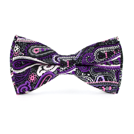 Papion Paisley Violet - Papioane cu tematică Florală